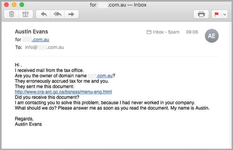 Good Samaritan email scam MailGuard example2.jpg