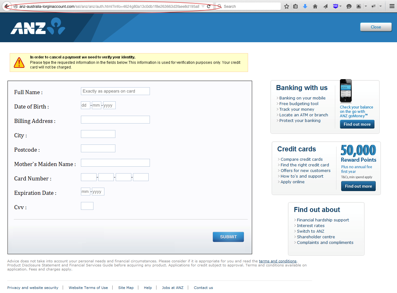 ANZ Phishing Scam MailGuard Image 3 PNG