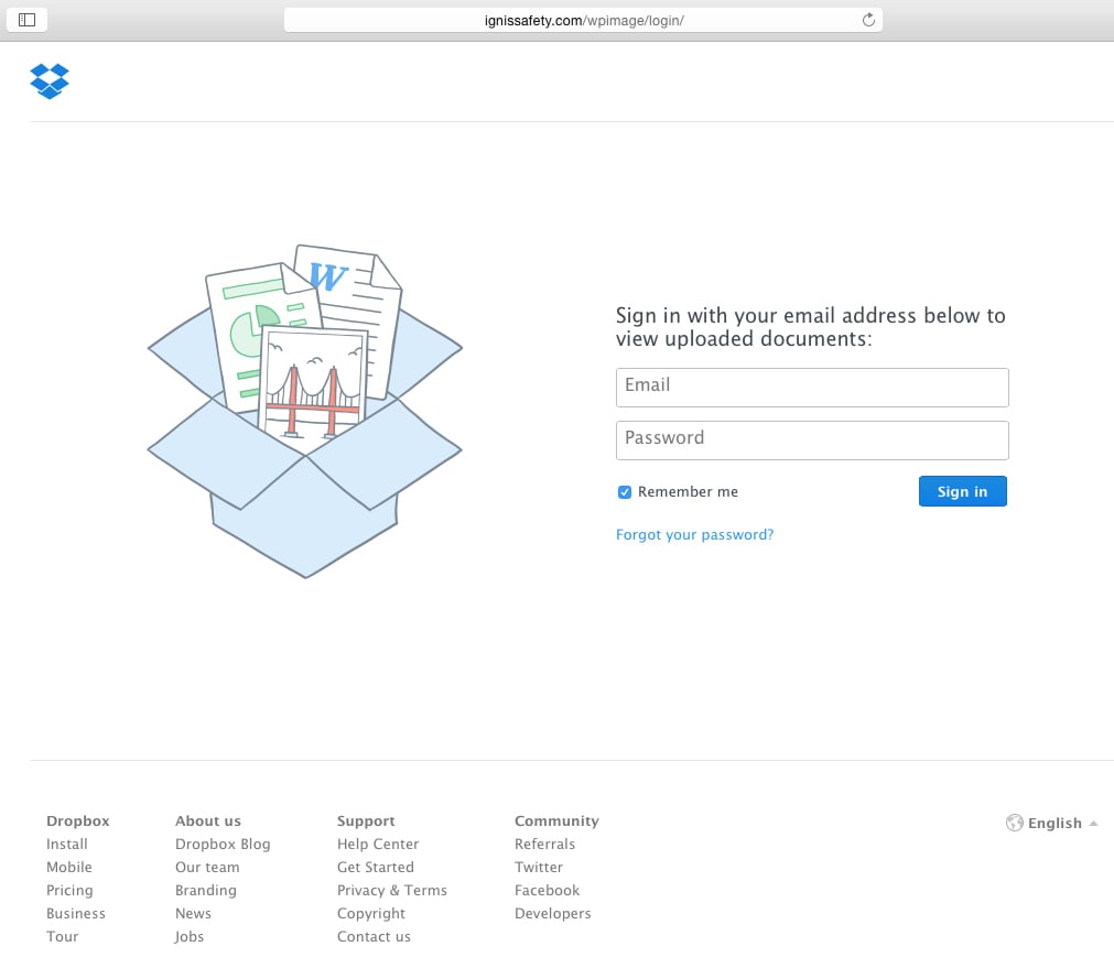 Dropbox Website