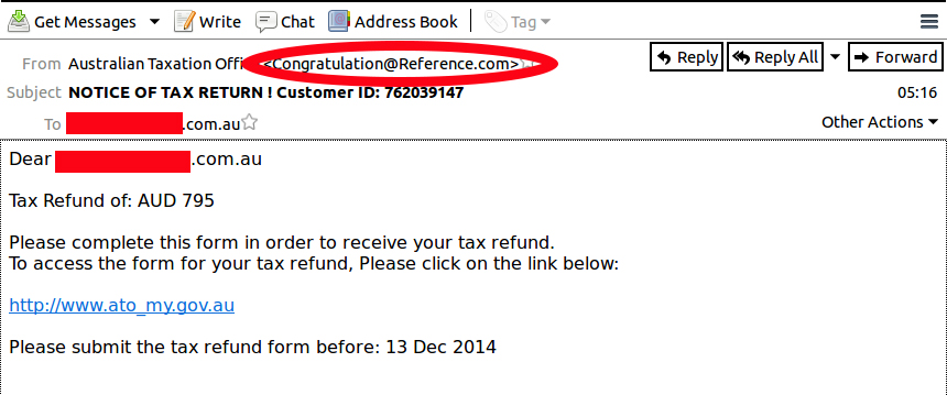 ATO Fake Email 2