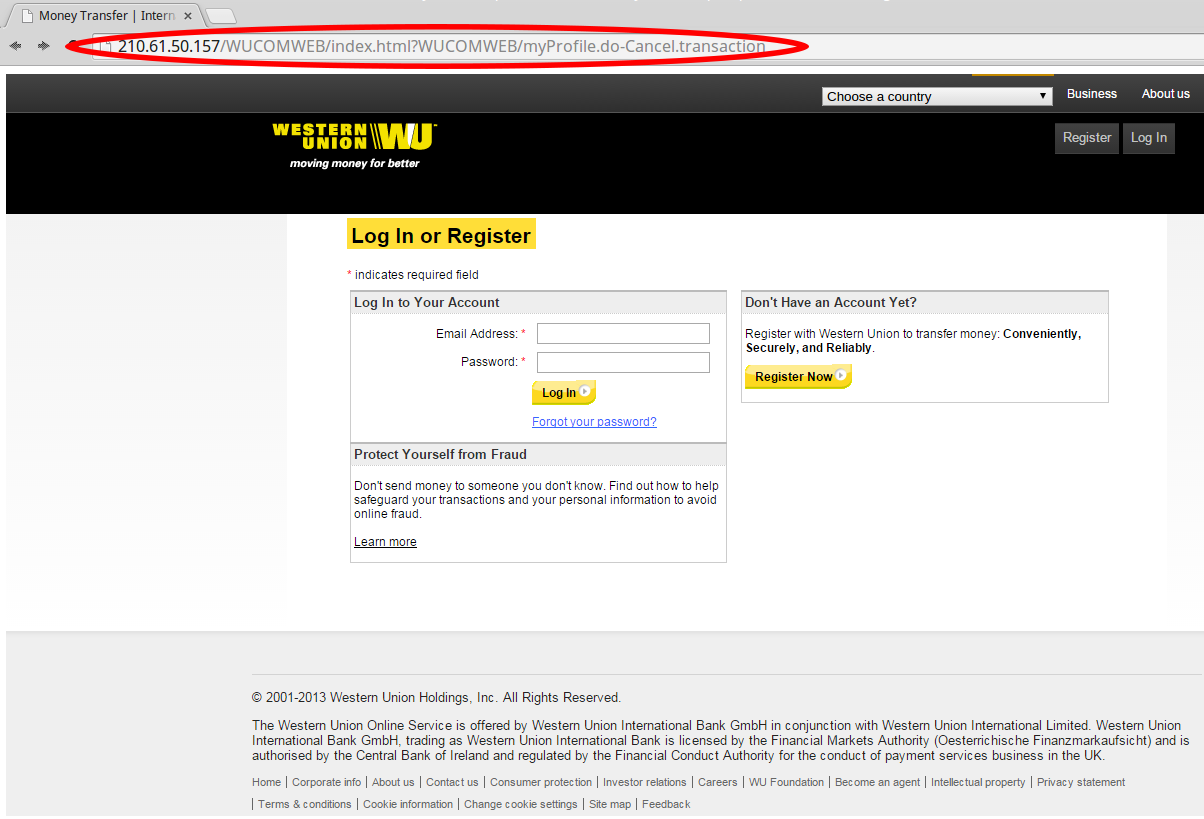 Warning Fastbreak Email Scam Purporting To Be From Western Union