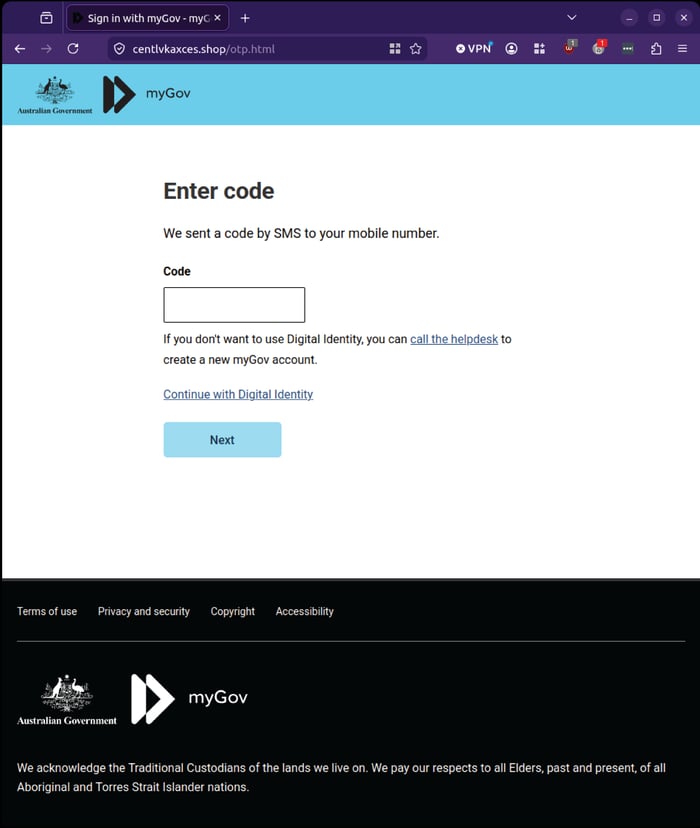 ATO - 0626 - enter code