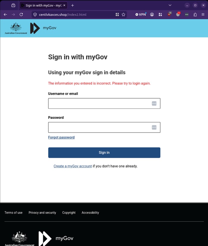 ATO - 0626 - signin incorrect