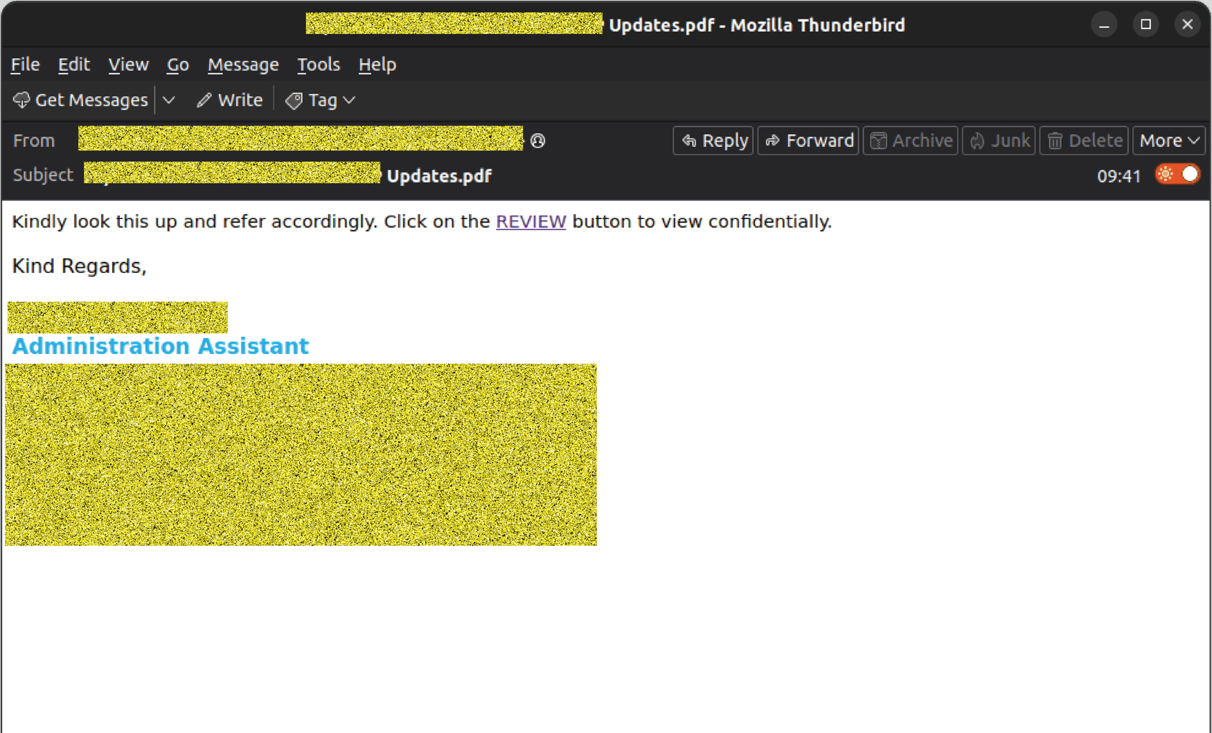 Compromised Healthcare Admin sends warning after email pushes fake PDF ...