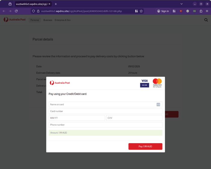 AusPost - 0226 - phish-3-credit card