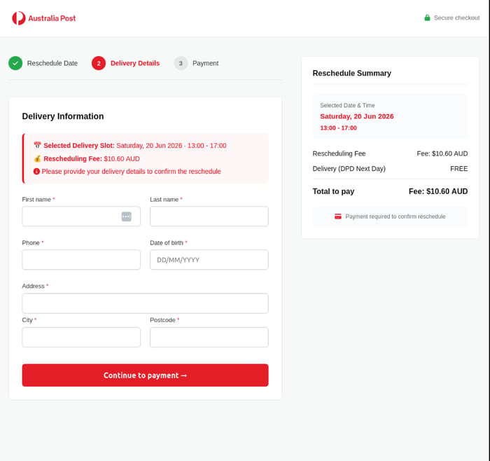 AusPost - 0626 - personal information