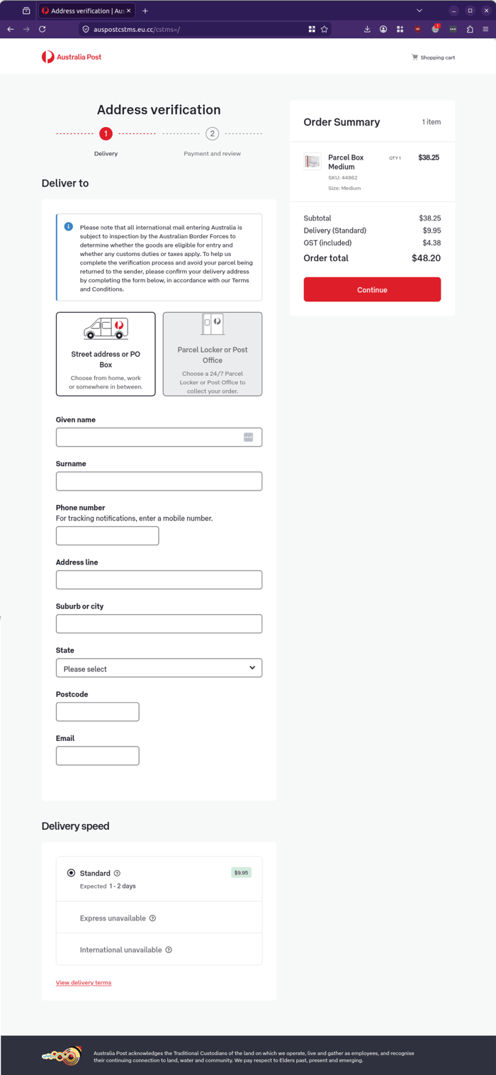 AusPost - 0726 - Address verification