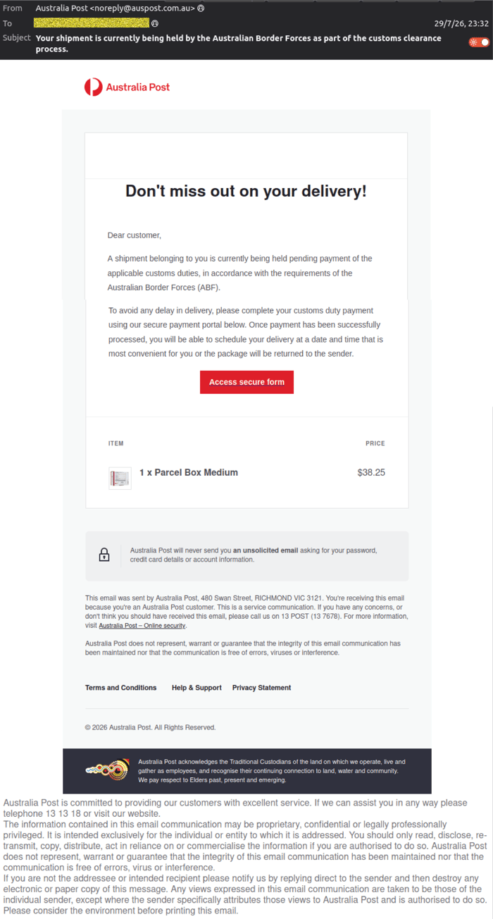 AusPost - 0726 - email
