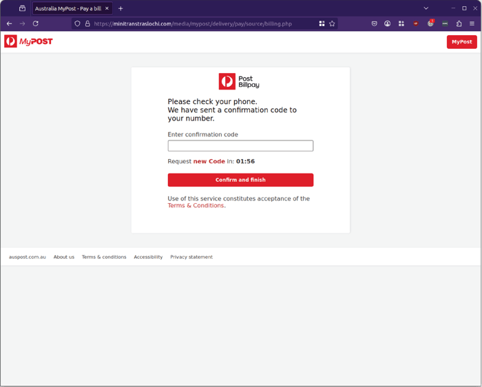 AusPost - phish - 3