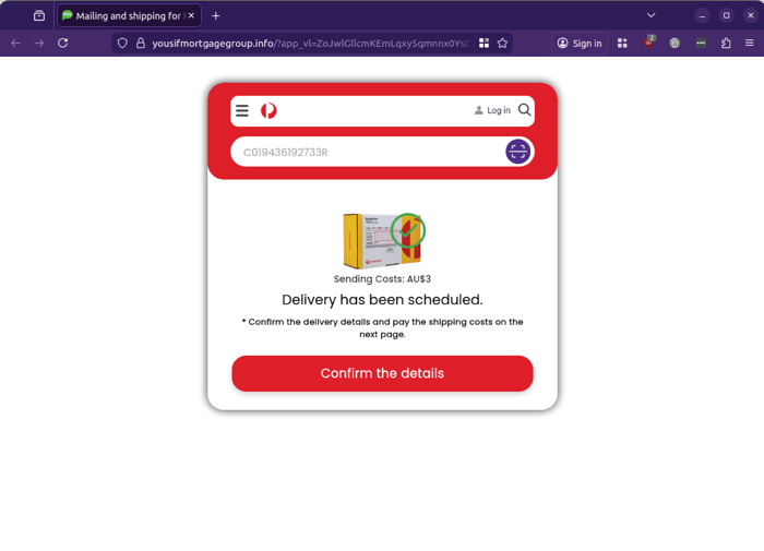 AusPost- 1225 - confirm details