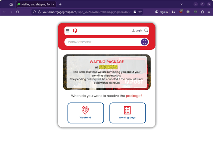 AusPost- 1225 - delivery time