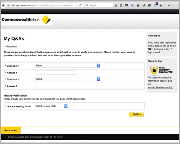 Commonwealth Bank Hoax Questions and Answers
