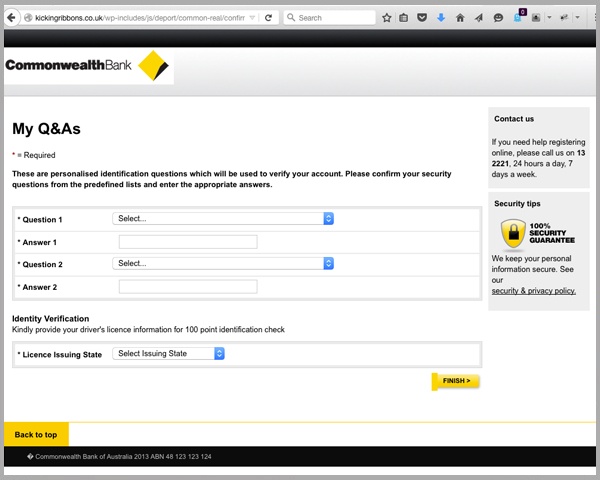 Commonwealth Bank Hoax Questions and Answers