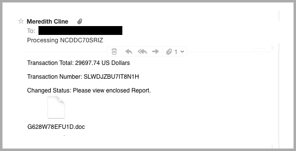 Hoax Processing Generic Malware Scam