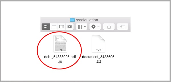 Recalculation Extracted PDF JavaScript Malware