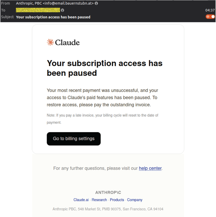 Claude - 0426 - email