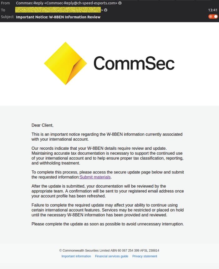 Commsec - 0626 - email