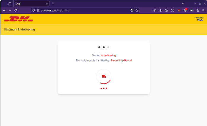 DHL - 0725 - delivering status