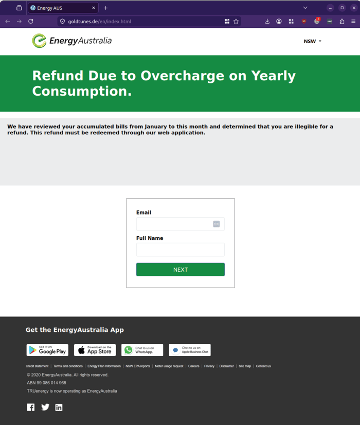 Energy Australia - 0726 - email and full name capture