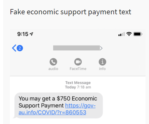 Fake economic support tect