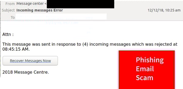 Generic, O365 phishing email scam