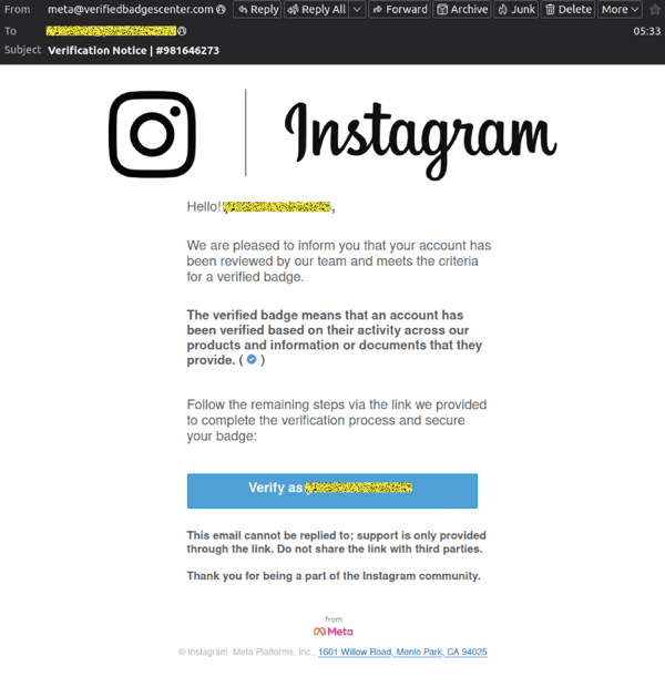 Insta Verified - 0725 - email