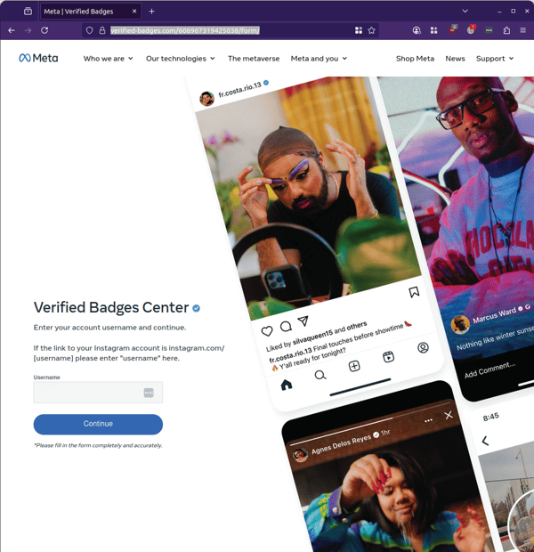 Insta Verified - 0725 - verified badges centre page