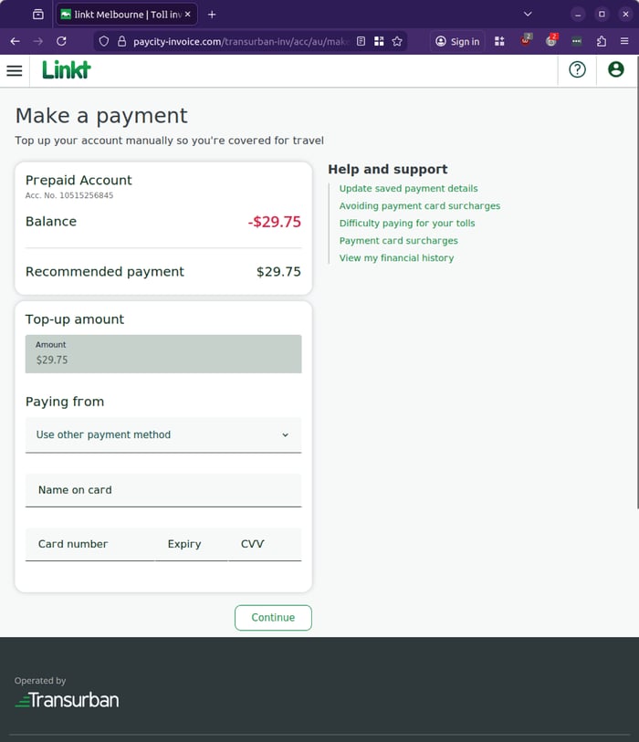 Linkt - 0226 - phish 1b - landing page make a payment