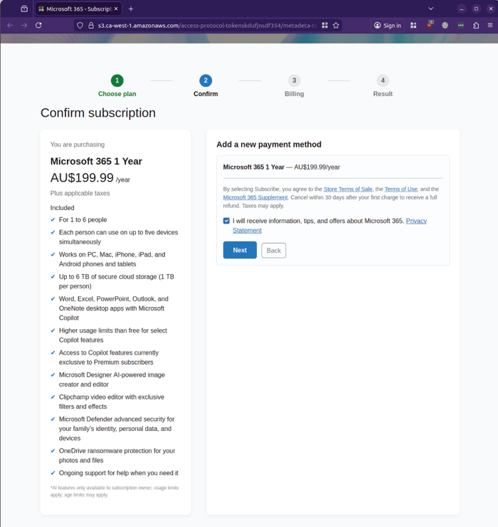 M365 renewal - 0326 - confirm subscription