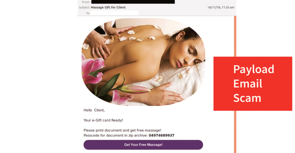 Massage Payload Scam Social Image