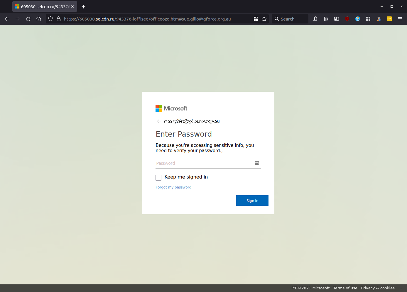 Microsoft Scam Email - Phishing Page-01