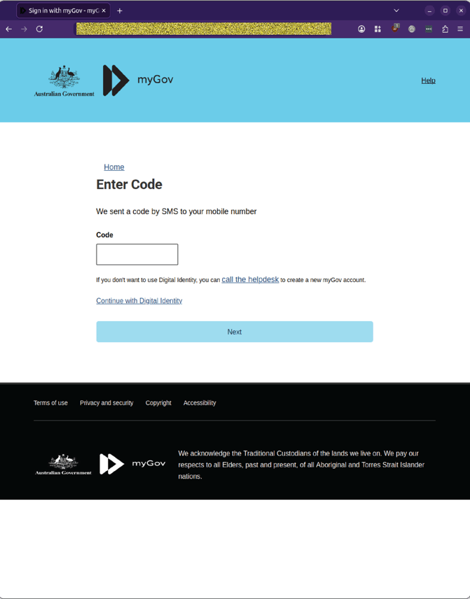 MyGov Email.png- 2nd SMS