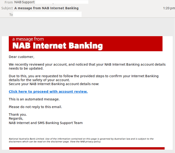 NAB banking