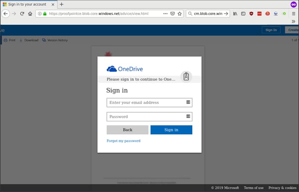 OneDrive page