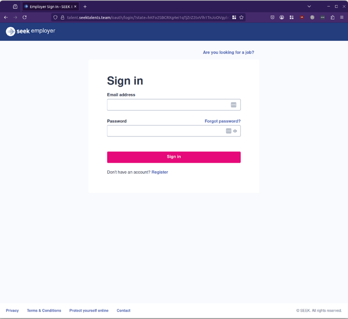 SEEK - 0625 - login
