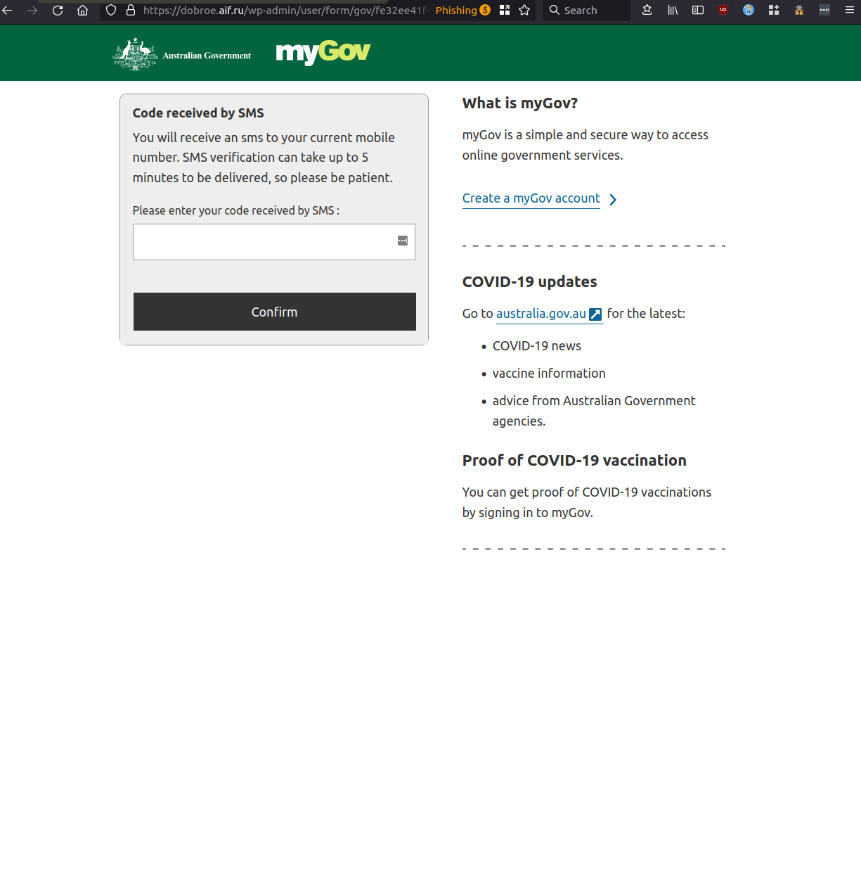 SMS - myGov — Mozilla Firefox_928