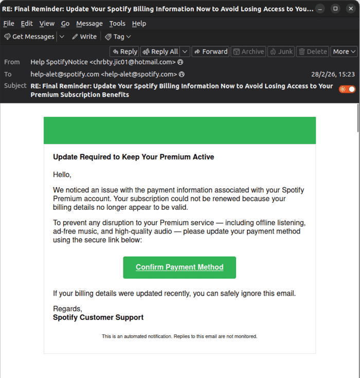 Spotify - 0326 - email