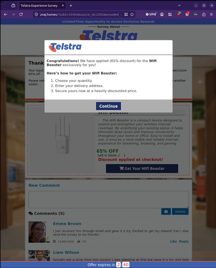 Telstra - 0626 - survey end - offer transition