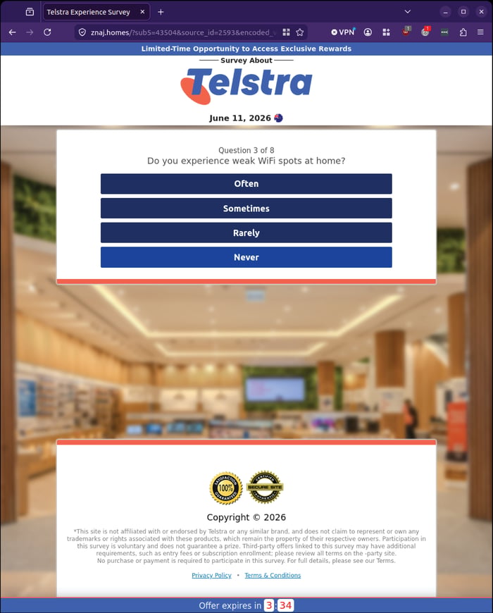 Telstra - 0626 - survey question 3