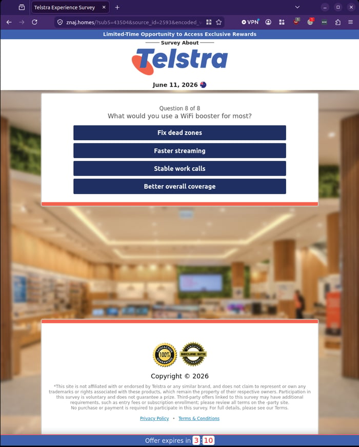 Telstra - 0626 - survey question 8