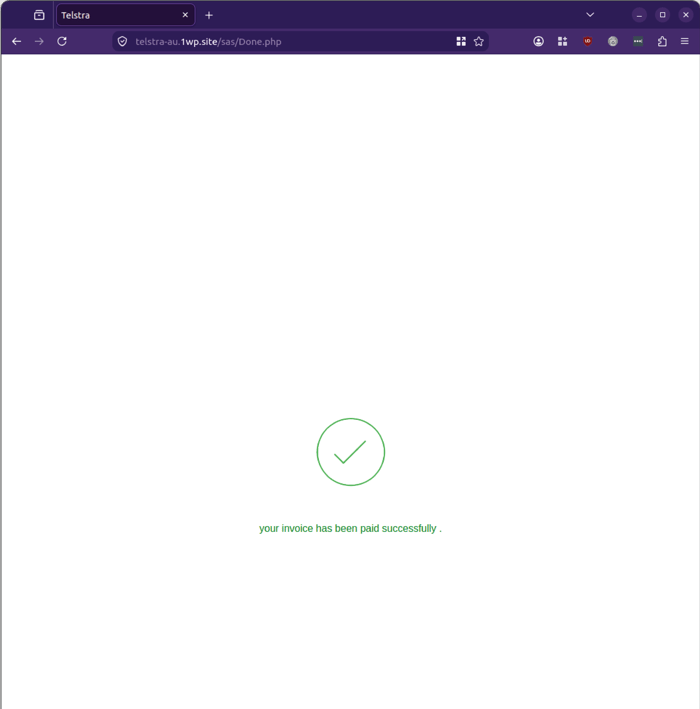 Telstra - 0826 - paid successfully screen