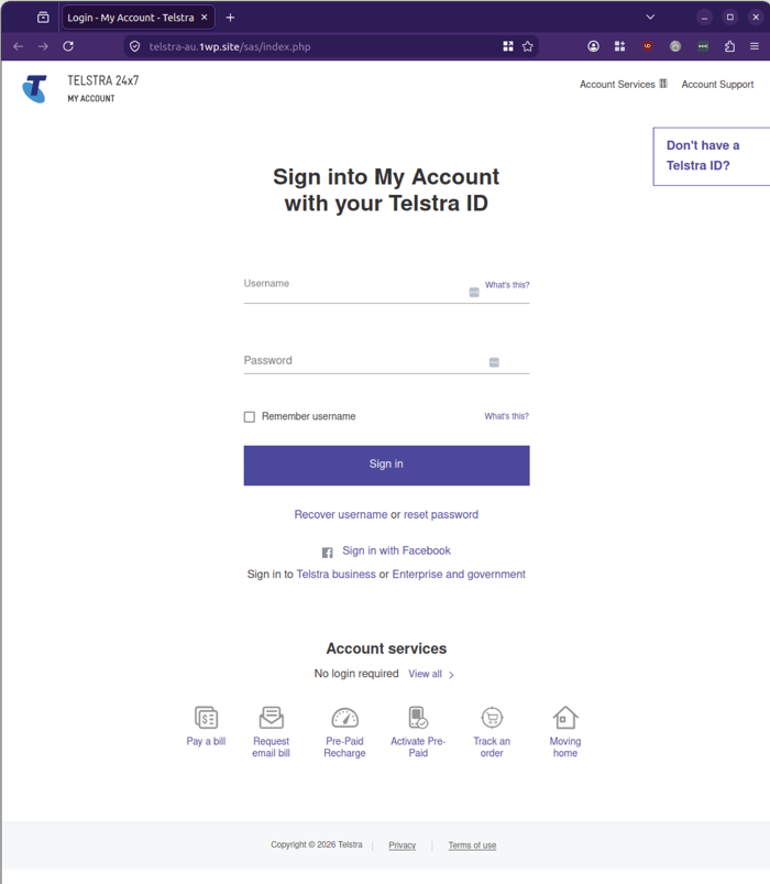 Telstra - 0826 - telstra account details