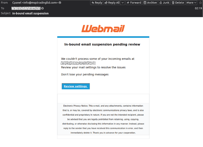 WEBMAIL - 0625 - email