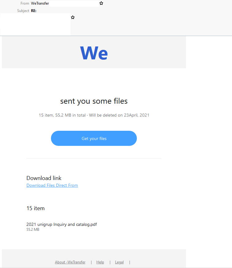 How do I send a link transfer? – WeTransfer Support