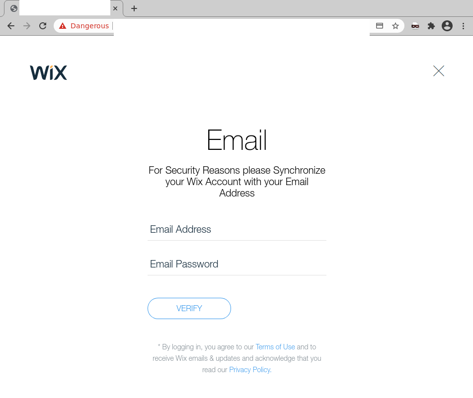 Reunir guirnalda Habitual Watch out: Phishing email impersonating Wix claims your 'payment method has  been declined'