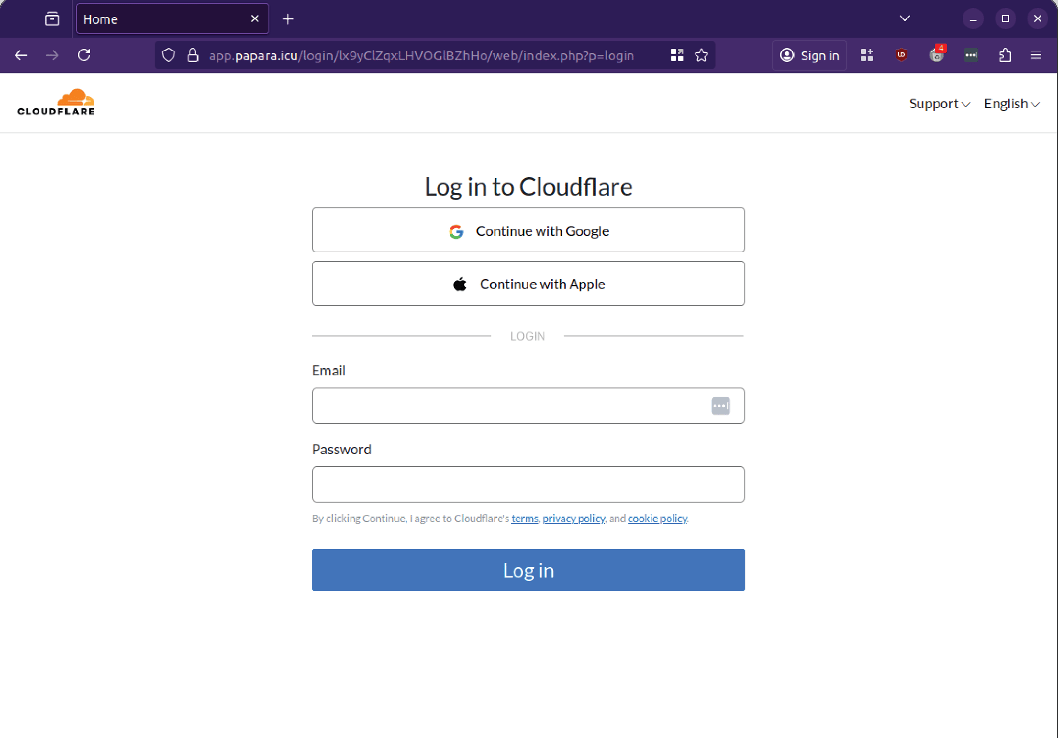 Cloudflare customers targeted with fake security notice