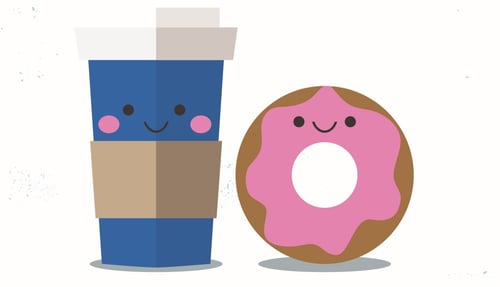 Coffee and donuts, like you and us.