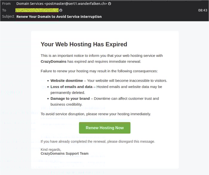crazy domains - 0126 - email