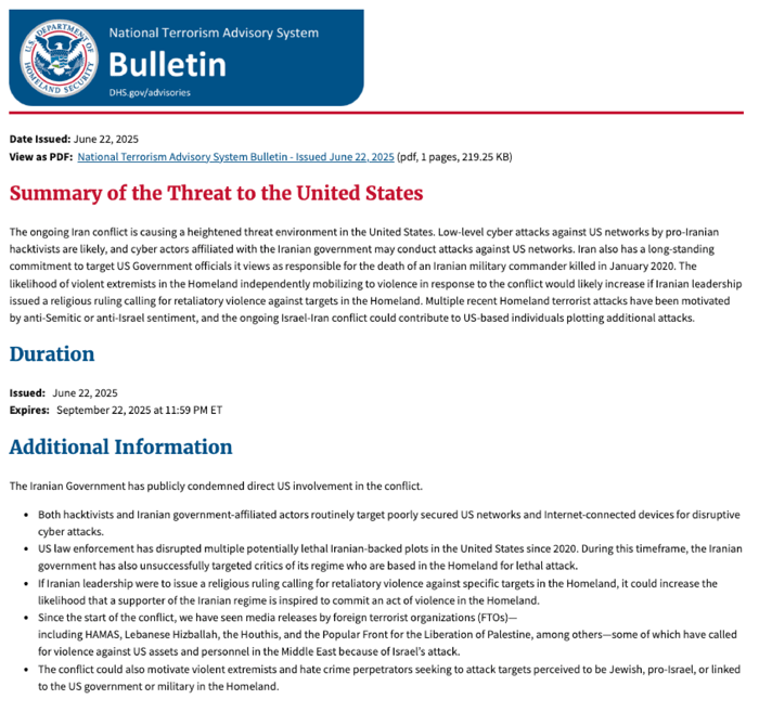 homeland security insert 