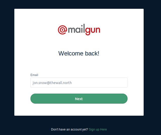 mailgun page